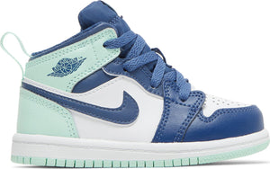 [640735-413] Toddlers Air Jordan Retro 1 Mid (TD) 'Mystic Navy Mint Foam'