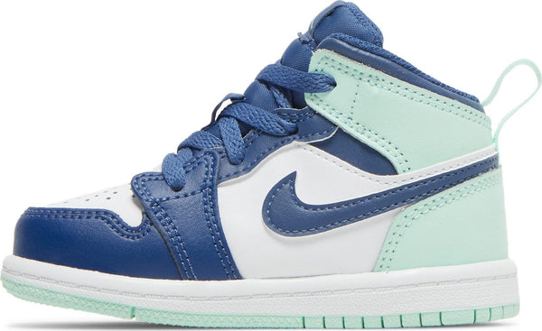 [640735-413] Toddlers Air Jordan Retro 1 Mid (TD) 'Mystic Navy Mint Foam'