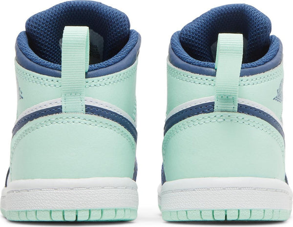 [640735-413] Toddlers Air Jordan Retro 1 Mid (TD) 'Mystic Navy Mint Foam'