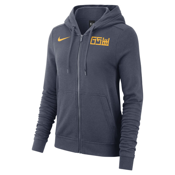 [931131-471] Womens Nike NBA Golden State Warriors Zip Up Hoodie