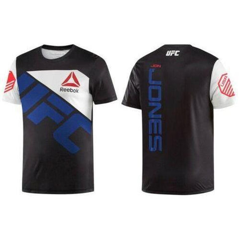 [AH7920] Mens Reebok UFC Official Fighter Jersey Shirt - Jon Jones