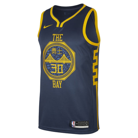 [AJ4610-428] Mens Nike NBA Golden State Warriors "CNY" Swingman Jersey - Curry