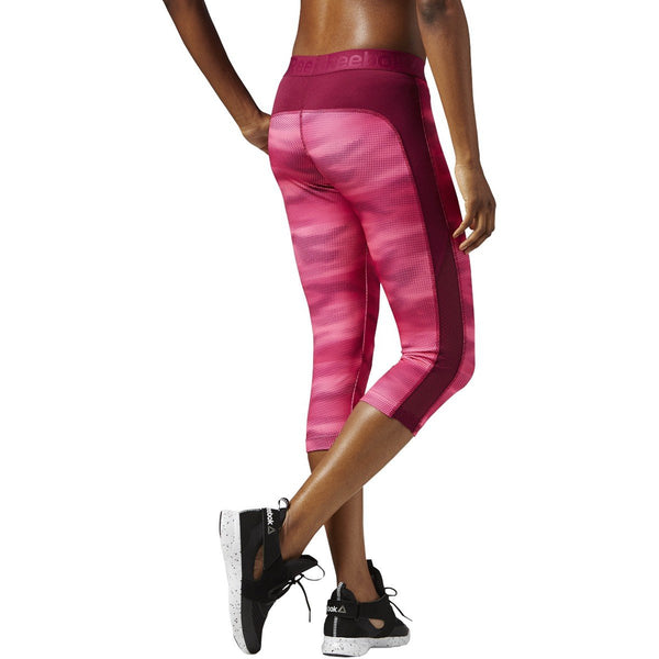 [AY2121] Womens Reebok Workout Ready Printed Capri