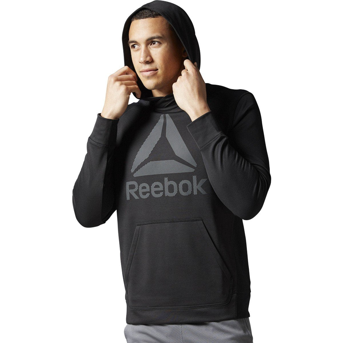 [AY2440] Mens Reebok Workout Ready Fleece Pullover Hoodie