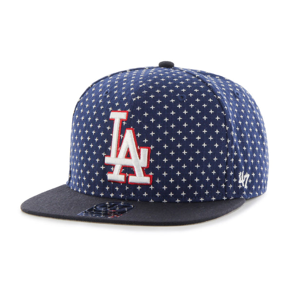 Mens 47 Brand LA Dodgers Captain Snapback - Navy Blue