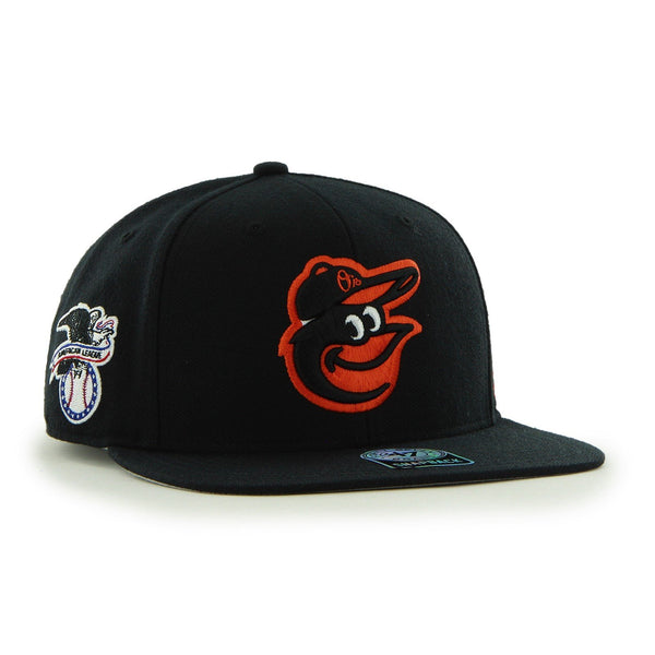Mens 47 Brand Baltimore Orioles Captain Snapback - Black