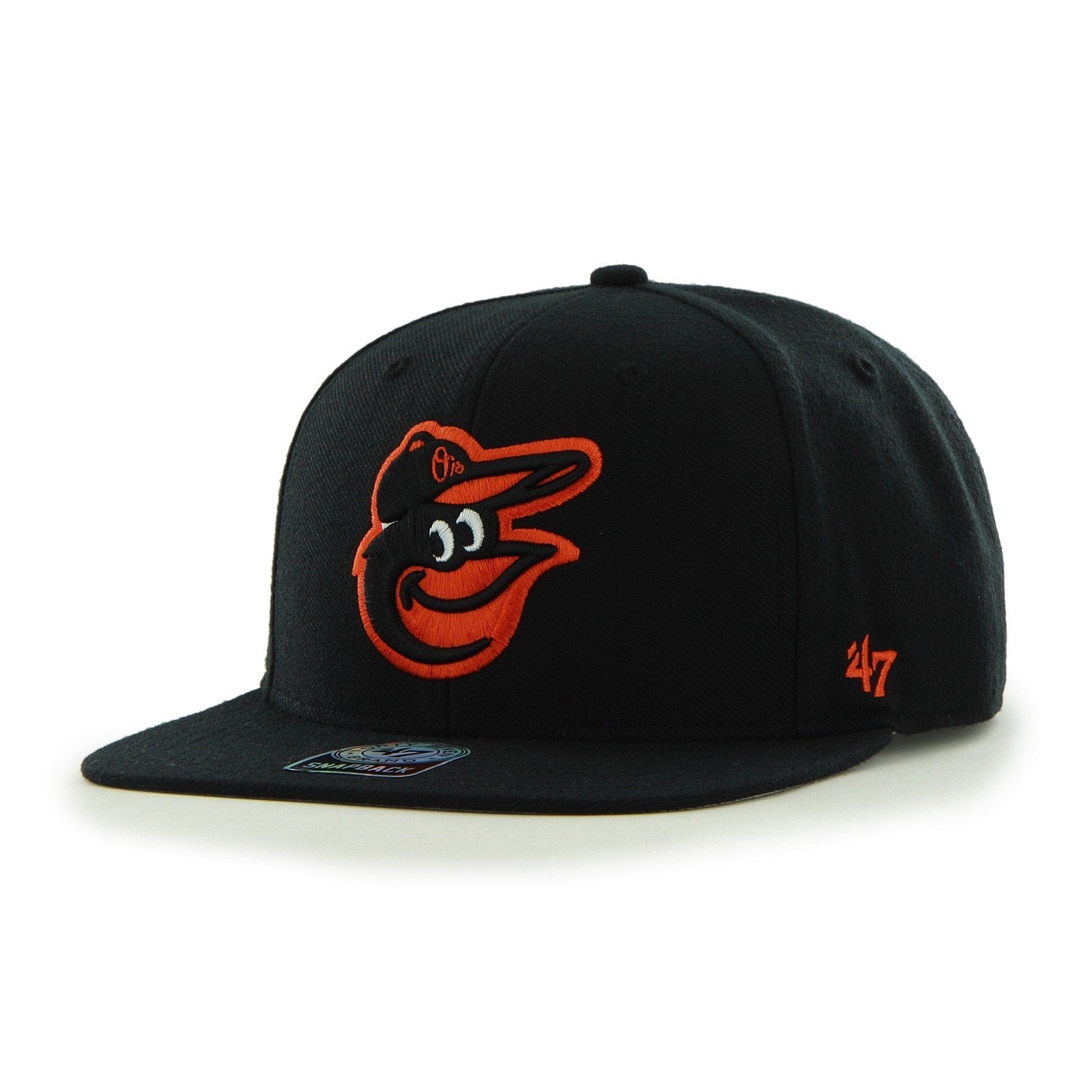 Mens 47 Brand Baltimore Orioles Captain Snapback - Black