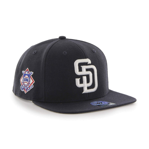 Mens 47 Brand San Diego Padres Captain Snapback - Blue