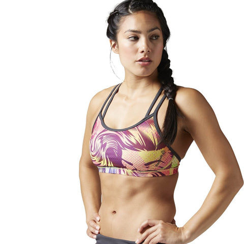 [B45088] Womens RCF Hero Strength Bra "Comic Clash"