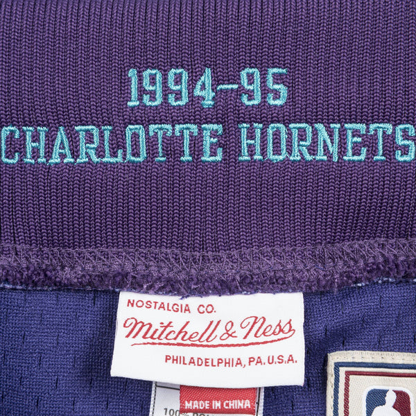 [BA31TC-CHO-L-JHT] Mens Mitchell & Ness NBA 1994-95 Charlotte Hornets Alternate Authentic Shorts