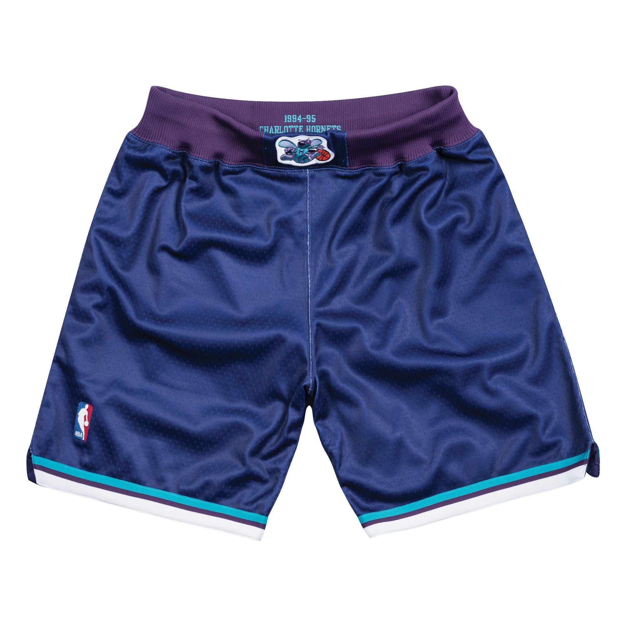 [BA31TC-CHO-L-JHT] Mens Mitchell & Ness NBA 1994-95 Charlotte Hornets Alternate Authentic Shorts