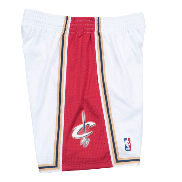 [SMSHGS18225-CCAWHIT03] Mens Mitchell & Ness NBA Swingman Home Shorts Cleveland Cavaliers 03-04