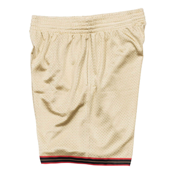 [BA395T-P76-D-L43] Mens Mitchell & Ness NBA Gold Swingman Shorts Philadelphia 76ers