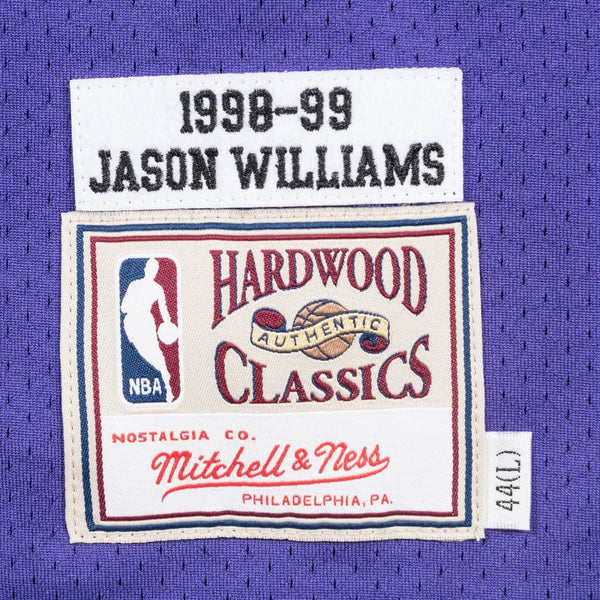 [BA64UY-SKI-L-CAV] Mens Mitchell & Ness NBA Jason Williams 1998-99 Sacramento Kings Alternate Authentic Jersey