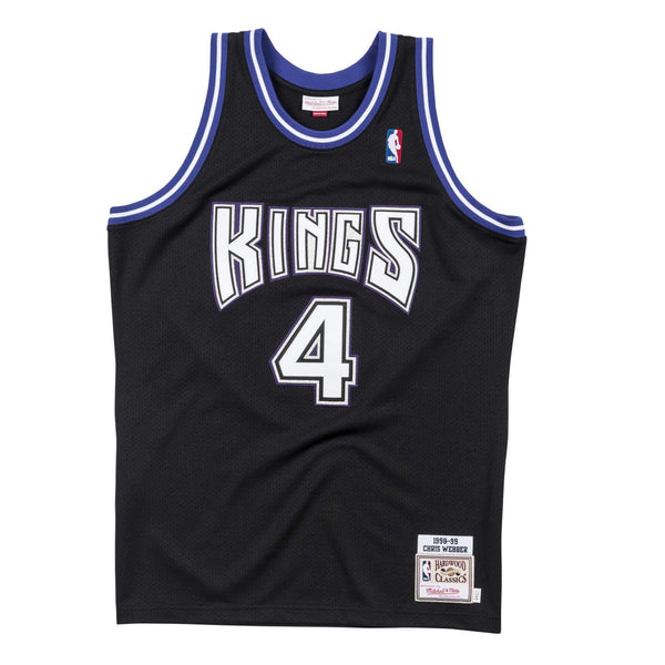 [BA688C-SKI-K-JHR] Mens Mitchell & Ness NBA Authentic Jersey Sacramento Kings Road 1998-99 Chris Webber