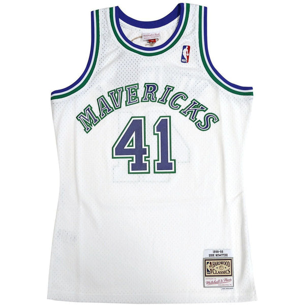 [BA81MB-DMA-W-NOK] Mens Mitchell & Ness NBA Home Swingman Jersey 1998-99 Mavericks Dirk Nowitzki