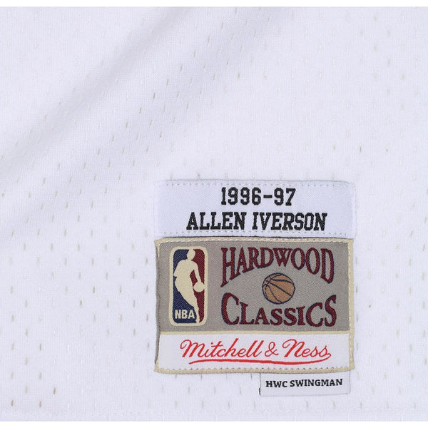 [BA81MB-P76-W-JI8] Mens Mitchell & Ness NBA Allen Iverson 1996-97 Home Swingman Jersey Philadelphia 76ers