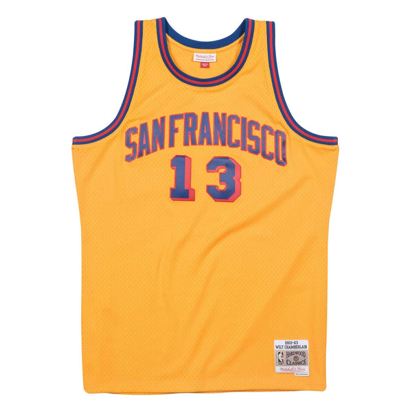 [BA84V9-SFW-D-CB6] Mens Mitchell & Ness NBA Swingman Jersey Warriors Wilt Chamberlain
