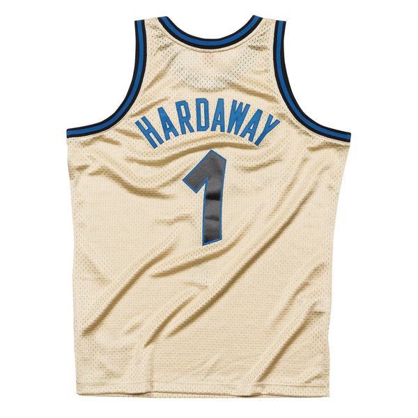 [BA895I-OMA-D-L3S] Mens Mitchell & Ness NBA Penny Hardaway Gold Swingman Jersey Orlando Magic