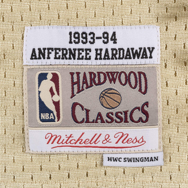 [BA895I-OMA-D-L3S] Mens Mitchell & Ness NBA Penny Hardaway Gold Swingman Jersey Orlando Magic
