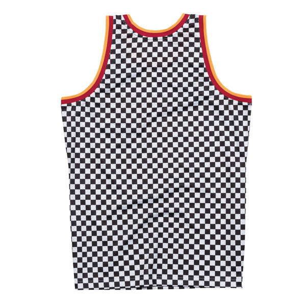 Mens Mitchell & Ness NBA Checked Swingman Jersey Houston Rockets
