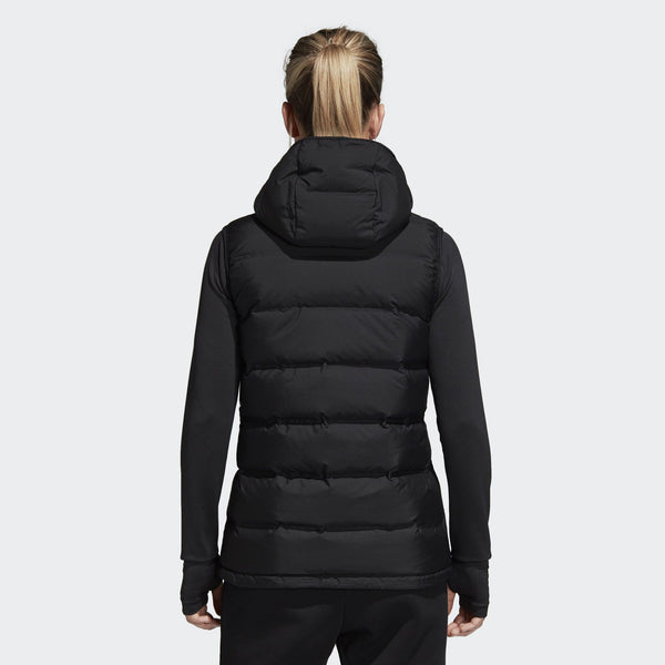 [BQ1943] Womens Adidas Helionic Hooded Down Vest