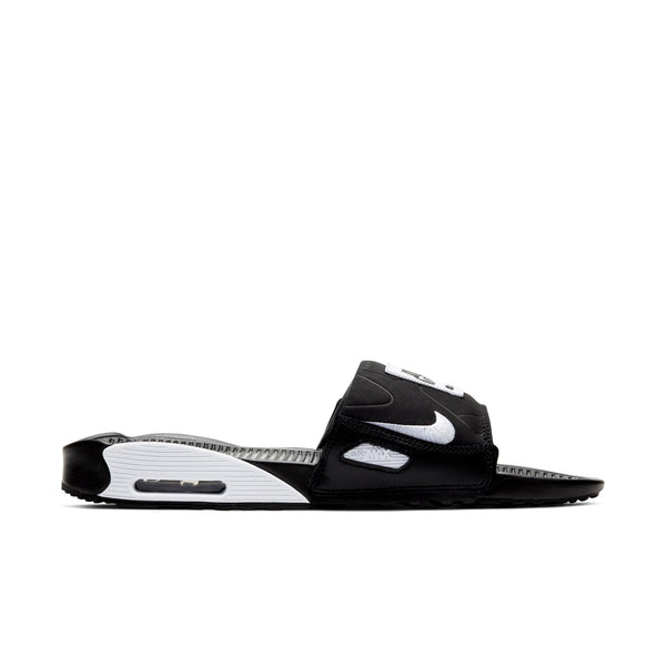 [BQ4635-002] Mens Nike AIR MAX 90 SLIDE 'BLACK WHITE'