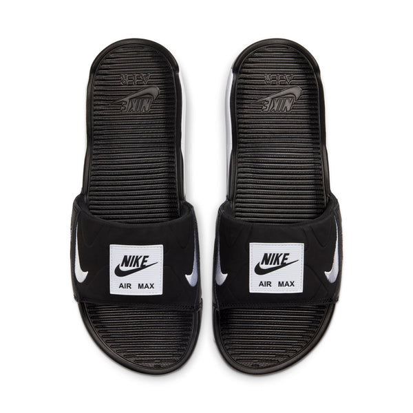 [BQ4635-002] Mens Nike AIR MAX 90 SLIDE 'BLACK WHITE'