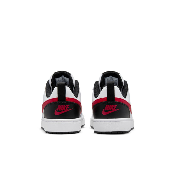 [BQ5448-110] Grade School Nike COURT BOROUGH LOW 2 GS 'WHITE UNIVERSITY RED'
