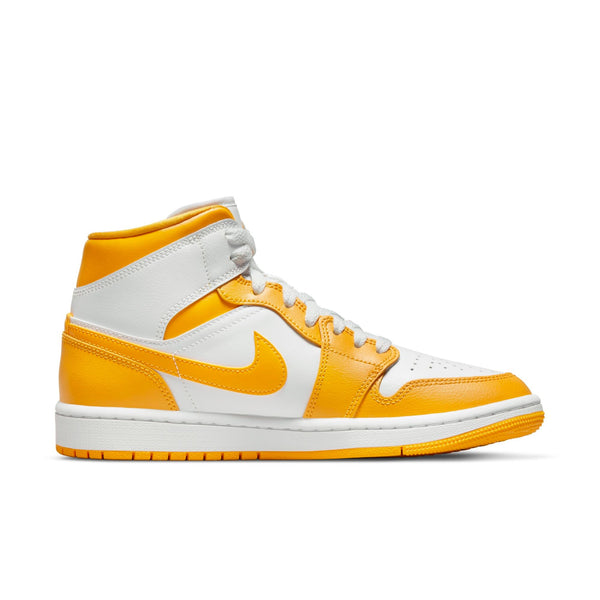 [BQ6472-117] Womens Air Jordan Retro 1 Mid (W) 'White University Gold'