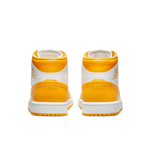 [BQ6472-117] Womens Air Jordan Retro 1 Mid (W) 'White University Gold'