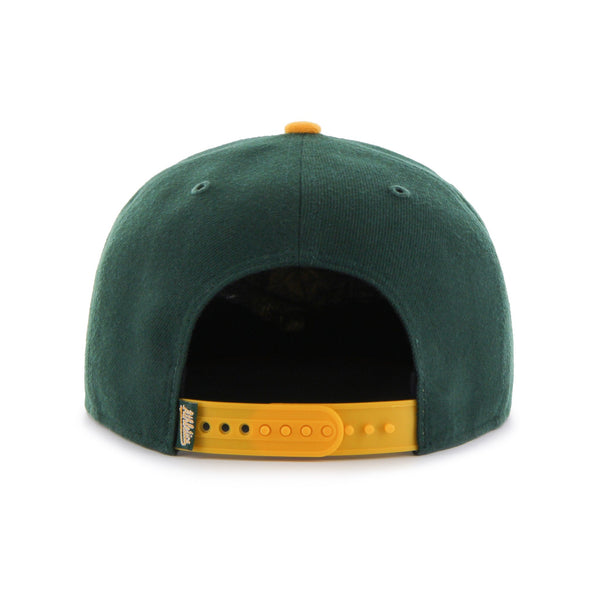 Mens 47 Brand Oakland Athletics Captain Snapback - Green/Yellow