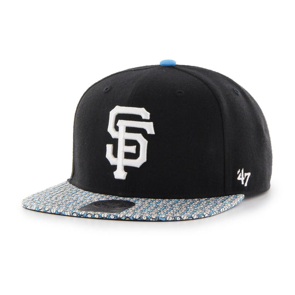 Mens 47 Brand SF Giants Global Artist Captain Snapback - Black