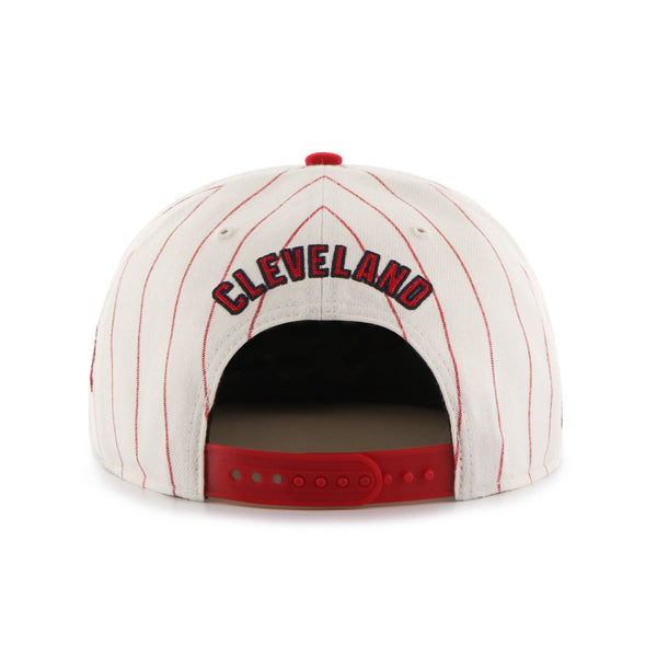 Mens 47 Brand Cleveland Indians Captain Snapback - White/Red