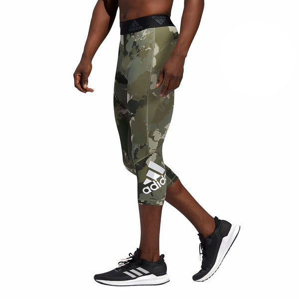 [FU1505] Mens Adidas Alphaskin Camo 3/4 Tights