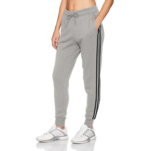 [CD2260] Womens Essential Cotton Fleece 3-Stripe Jogger Pant