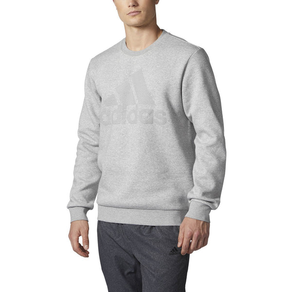 [CG0857] Mens Adidas Essentials 3-Stripe Logo Cotton Sweatshirt