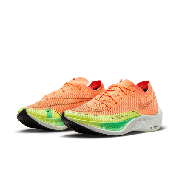 [CU4123-801] Womens Nike ZOOMX VAPORFLY NEXT% 2 'PEACH CREAM GREEN SHOCK'