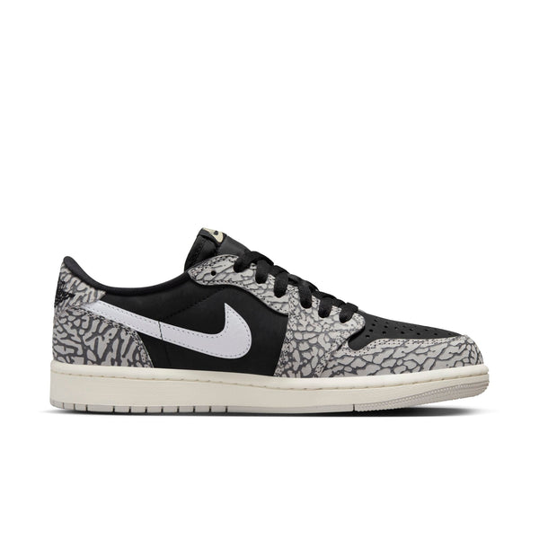 [CZ0790-001] Mens Air Jordan RETRO 1 LOW OG 'BLACK CEMENT'