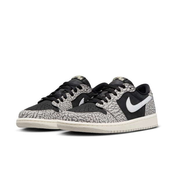 [CZ0790-001] Mens Air Jordan RETRO 1 LOW OG 'BLACK CEMENT'