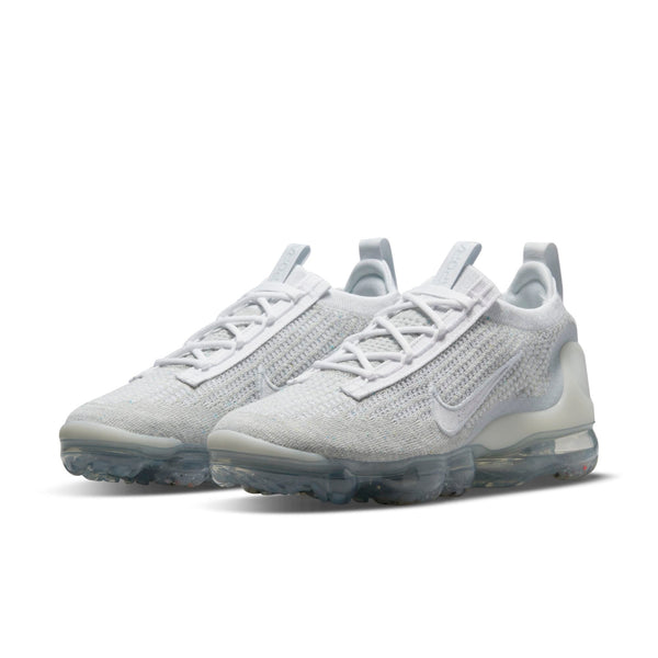 [DC4112-100] Womens Nike AIR VAPORMAX 2021 FK 'WHITE PURE PLATINUM'