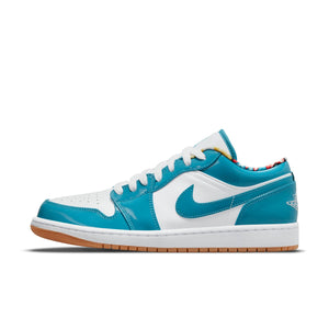 [DC6991-400] Mens Air Jordan Retro 1 Low SE 'Barcelona Cyber Teal'