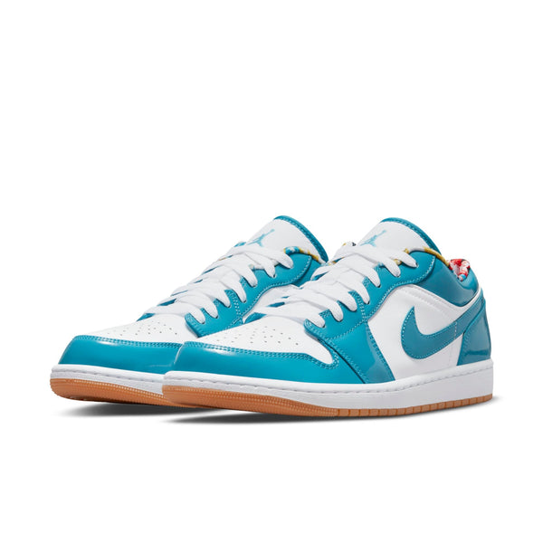 [DC6991-400] Mens Air Jordan Retro 1 Low SE 'Barcelona Cyber Teal'