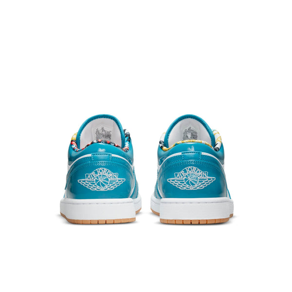 [DC6991-400] Mens Air Jordan Retro 1 Low SE 'Barcelona Cyber Teal'