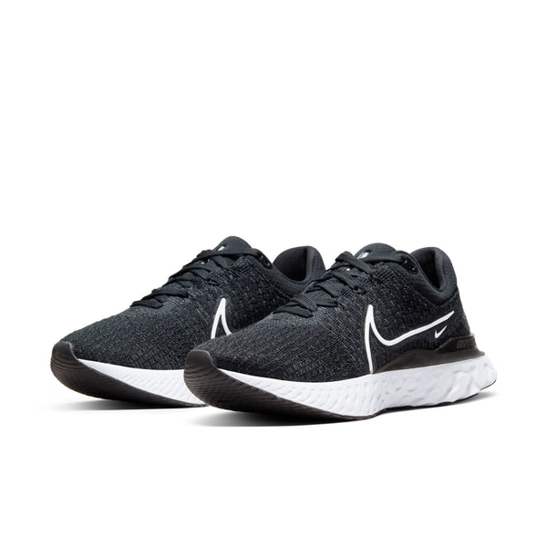 [DD3024-001] Womens Nike REACT INFINITY RUN FLYKNIT 3 'BLACK WHITE'