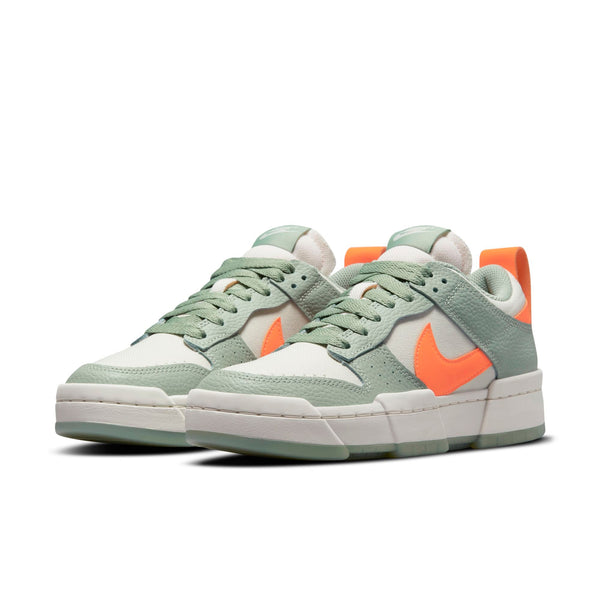[DJ3077-001] Womens Nike Dunk Low Disrupt 'Sea Glass Hyper Crimson'