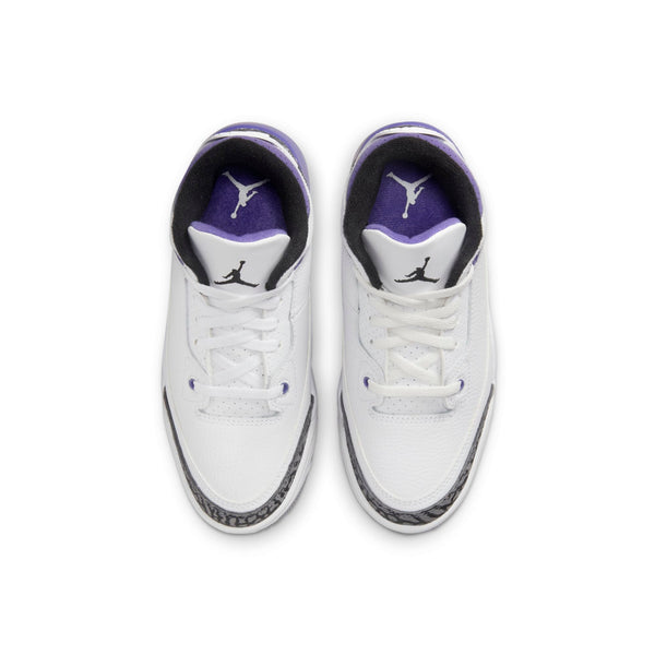 [DM0966-105] Preschool Air Jordan Retro 3 (PS) 'Dark Iris'