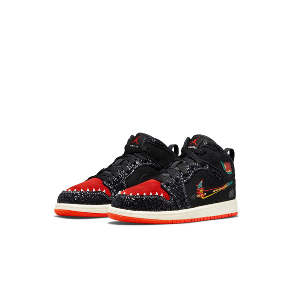 [DN5122-001] Preschool Air Jordan Retro 1 Mid SE (PS) 'Siempre Familia'