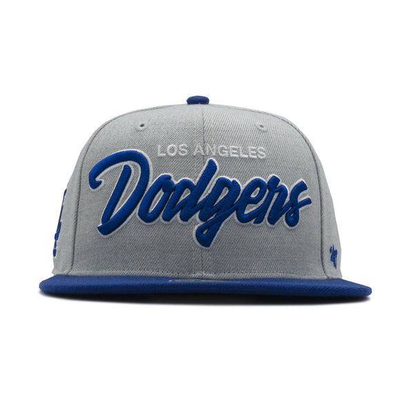 Mens 47 Brand LA Dodgers Captain Snapback - Grey/Blue