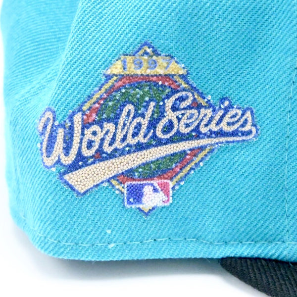 [12107941] Mens New Era x Swarovski MLB 59Fifty Fitted Florida Marlins 1997